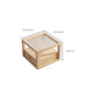 Contemporary Rectangle Coffee Table with Glass Top and Pine Wood Base Clearhalo 'Coffee & Accent Tables' 'Coffee Tables' 'coffee_tables' 'furn' 'furn_coffee_tables' 'Furniture' 'Living Room Furniture' 6376698