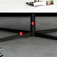 Table basse abstraite Rectangle Slate / Marble Top Cake Cocktail Table