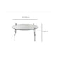 Contemporary Round Coffee Table with Glass Top and Steel Legs in Clear Clearhalo 'Coffee & Accent Tables' 'Coffee Tables' 'coffee_tables' 'furn' 'furn_coffee_tables' 'Furniture' 'Living Room Furniture' 6376729