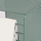 Mesa de centro rectangular Mid-Century moderna con tablero y base de hierro