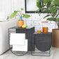 Mesa de centro rectangular Mid-Century moderna con tablero y base de hierro
