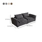 Modern Fabric Sofa with 2 Pillows Flared Arm Living Room Seating