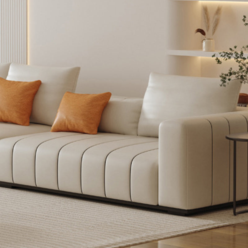 Zeitgenössische Kunstleder Wohnzimmer Square Arm Standard Sitzgelegenheiten