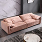 Modern Living Room Sofa Pillow Top Arm Sewn Pillow Back Seating Pink Clearhalo 'furn' 'furn_sofas' 'Furniture' 'Living Room Furniture' 'Sofa' 'sofas' 6376884