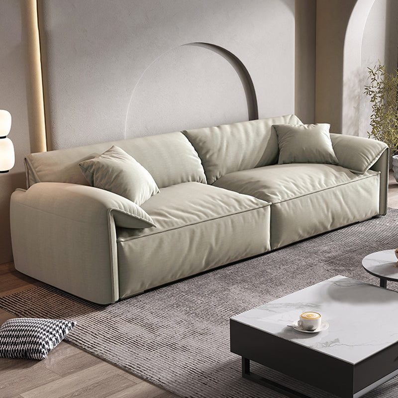 Modern Living Room Sofa Pillow Top Arm Sewn Pillow Back Seating Off-White Clearhalo 'furn' 'furn_sofas' 'Furniture' 'Living Room Furniture' 'Sofa' 'sofas' 6376885