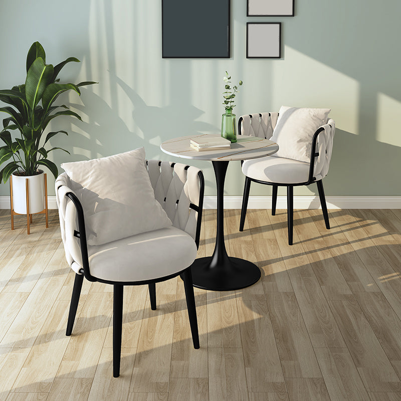 Cushion Back Lounge Chair Basic Four Leg Vanity Chair for Living Room Clearhalo 'Accent Chairs' 'accent_chairs' 'Chairs & Seating' 'furn' 'furn_accent_chairs' 'Furniture' 'Living Room Furniture' 6376897