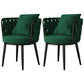 Cushion Back Lounge Chair Basic Four Leg Vanity Chair for Living Room Flannel Green 2 Piece Set Clearhalo 'Accent Chairs' 'accent_chairs' 'Chairs & Seating' 'furn' 'furn_accent_chairs' 'Furniture' 'Living Room Furniture' 6376915
