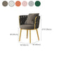 Cushion Back Lounge Chair Basic Four Leg Vanity Chair for Living Room Clearhalo 'Accent Chairs' 'accent_chairs' 'Chairs & Seating' 'furn' 'furn_accent_chairs' 'Furniture' 'Living Room Furniture' 6376918