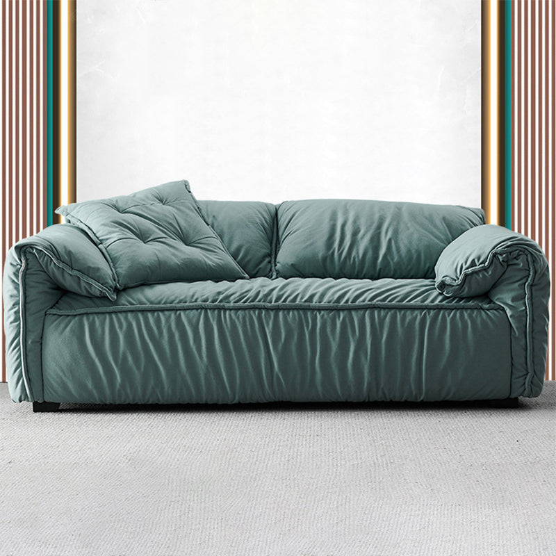 Zeitgenössisches Wohnzimmer Kunstleder Kissen Top Arm Kissen Sofa