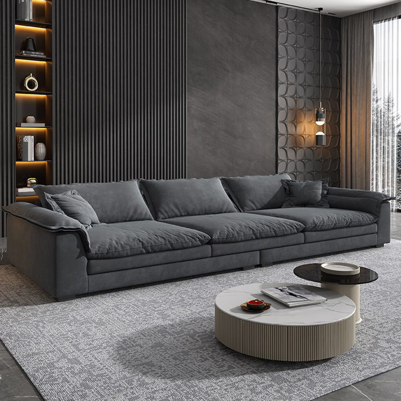 Sofá de brazo acampanado de sala moderno con 3 almohadas asientos estándar