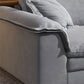 Modern Living Room Flared Arm Sofa with 3 Pillows Standard Seating