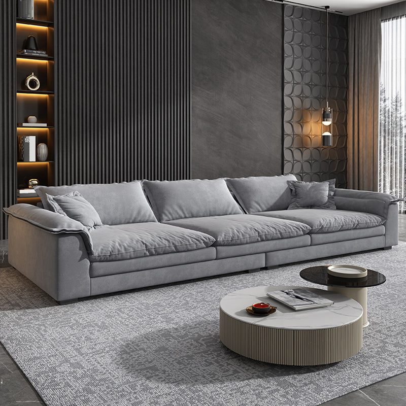 Sofá de brazo acampanado de sala moderno con 3 almohadas asientos estándar