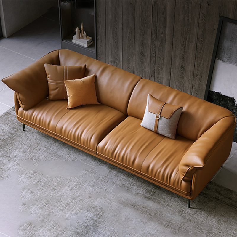 Coussins de salon en cuir authentique moderne