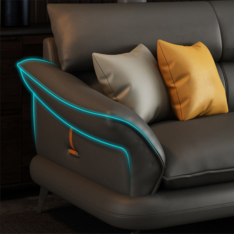 Coussins modernes Évasé ARM Salon en cuir authentique