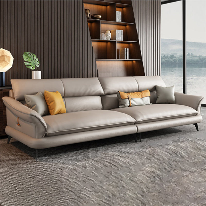 Coussins modernes Évasé ARM Salon en cuir authentique