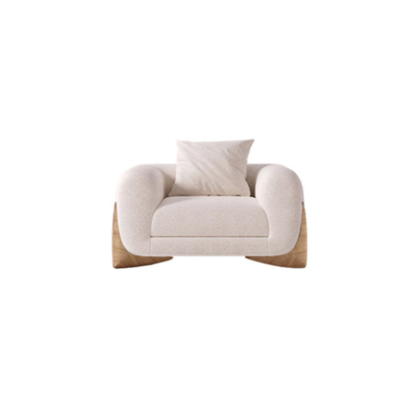 Contemporary Sofa Stationary Fabric Living Room Tuxedo Arm Seating 43"L x 38"W x 27"H Wood Sponge Clearhalo 'furn' 'furn_sofas' 'Furniture' 'Living Room Furniture' 'Sofa' 'sofas' 6377134