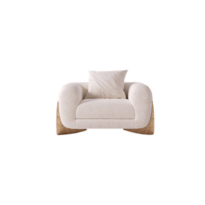 Contemporary Sofa Stationary Fabric Living Room Tuxedo Arm Seating 43"L x 38"W x 27"H Wood Sponge Clearhalo 'furn' 'furn_sofas' 'Furniture' 'Living Room Furniture' 'Sofa' 'sofas' 6377134