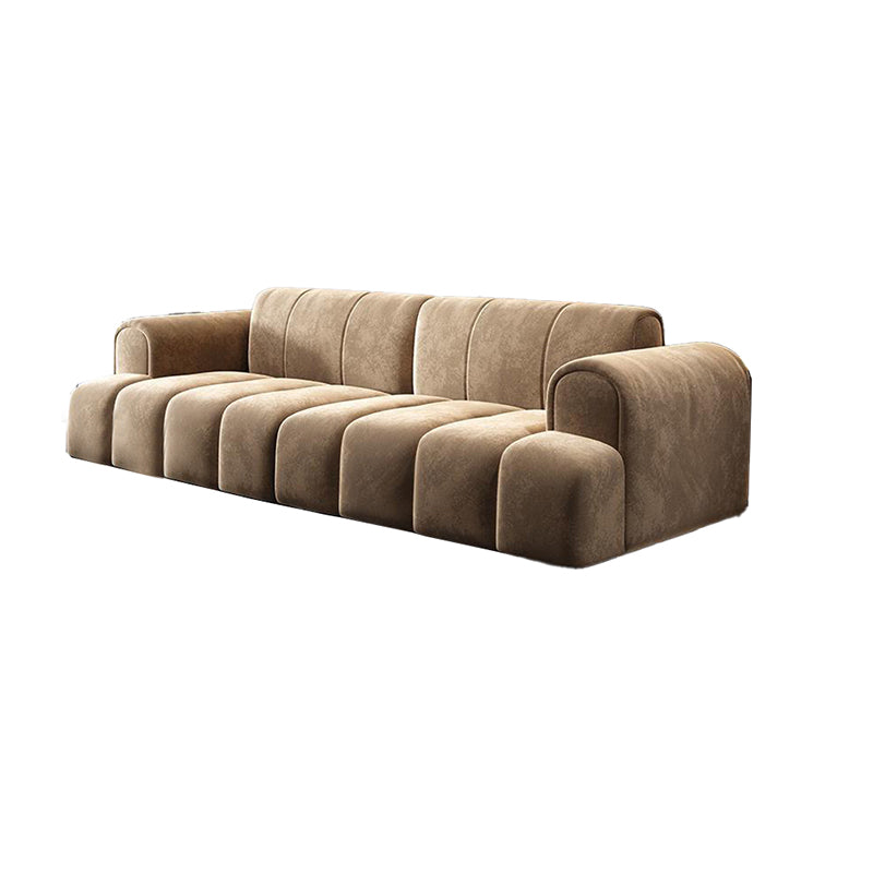 Contemporary Stationary Cushions Recessed Arm Living Room Settee Clearhalo 'furn' 'furn_sofas' 'Furniture' 'Living Room Furniture' 'Sofa' 'sofas' 6377159