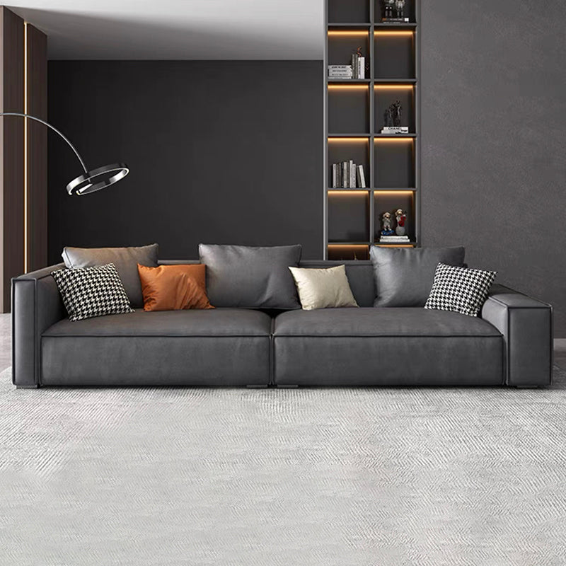 Zeitgenössische Kunstleder mit 4-Sitzzimmer mit 4-Sitzzimmer-Armkissen mit 4 Sitzplätzen