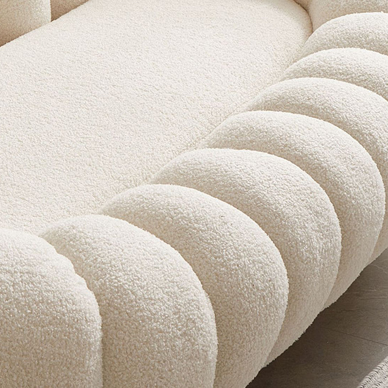 Beige Wool Stationary Sofa 27.55" High Sloped Arm Sofa for Living Room Clearhalo 'furn' 'furn_sofas' 'Furniture' 'Living Room Furniture' 'Sofa' 'sofas' 6377232