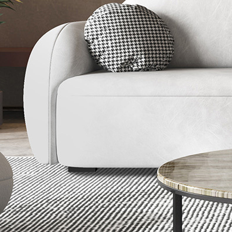 Eigentijdse stationaire faux lederen woonkamer zitplaatsen smoking armkussens sofa