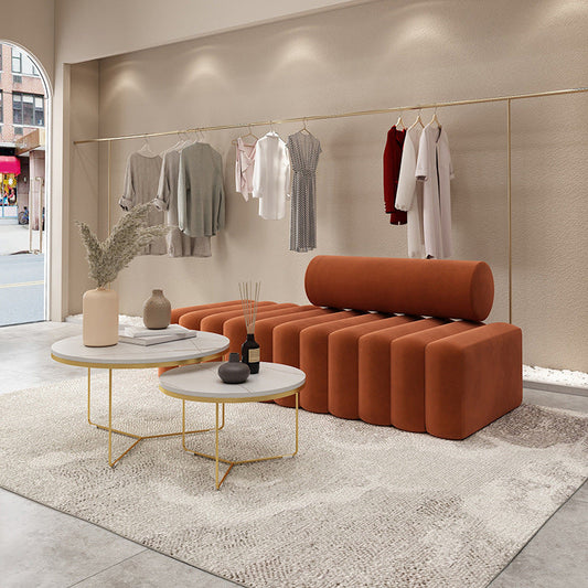 16.92 "H Velvet Armless Sofa Statement Modernes Sofa für Wohnzimmer