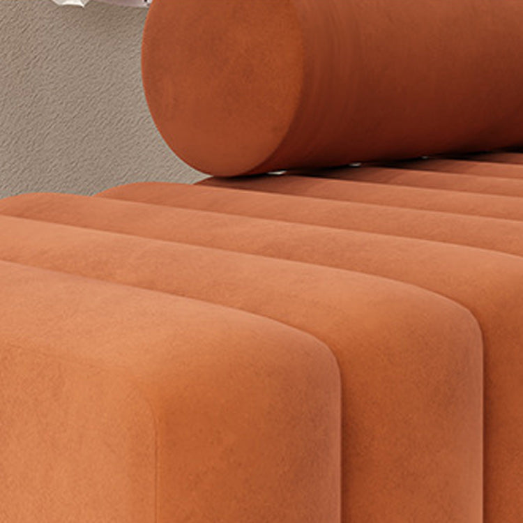 16.92 "H Declaración de sofá sin brazo de terciopelo sofá moderno para sala de estar