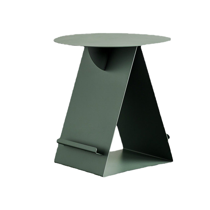 リビングルーム用のミッドセンチュリー抽象端エンドテーブルメタルラウンドサイドエンドテーブル