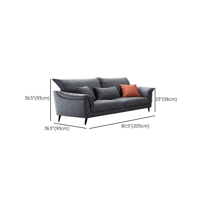 36"H Contemporary Sectional Sofa Fabric Grey Sectionals with Bostol Pillows Clearhalo 'furn' 'furn_sectionals' 'Furniture' 'Living Room Furniture' 'Sectionals' 6377565