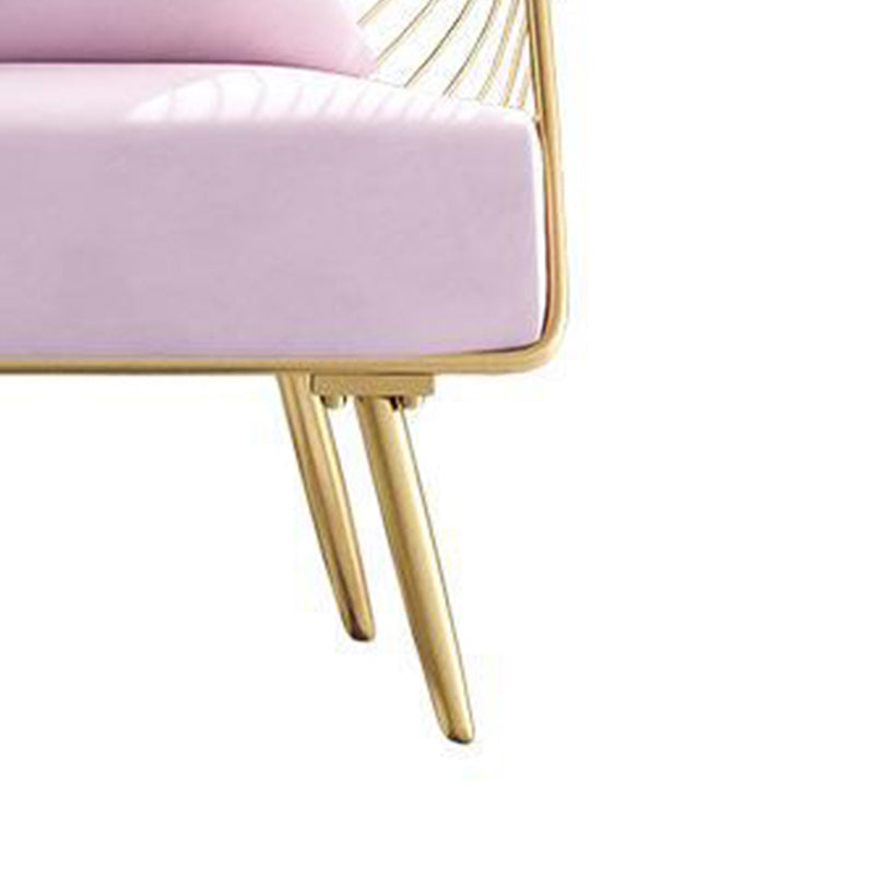 Upholstered Lounge Chair with Pillow Armless Include Chair with Cushion Clearhalo 'Accent Chairs' 'accent_chairs' 'Chairs & Seating' 'furn' 'furn_accent_chairs' 'Furniture' 'Living Room Furniture' 6377600