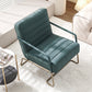 Arms Included Lounge Chair Living Room Chair with Gold Tone Legs Clearhalo 'Accent Chairs' 'accent_chairs' 'Chairs & Seating' 'furn' 'furn_accent_chairs' 'Furniture' 'Living Room Furniture' 6377618