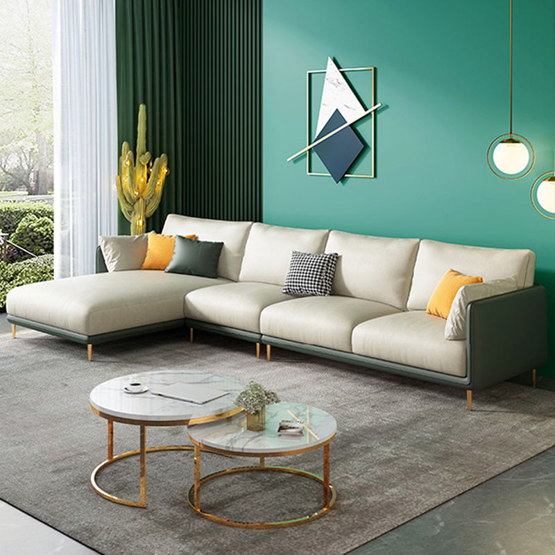 66 "divano sezionale sezionale glam a livello L sezionali resistenti alle macchie a L