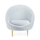 Basic Four Leg Balloon Chair Living Room Chair with Gold Tone Legs Clearhalo 'Accent Chairs' 'accent_chairs' 'Chairs & Seating' 'furn' 'furn_accent_chairs' 'Furniture' 'Living Room Furniture' 6377685