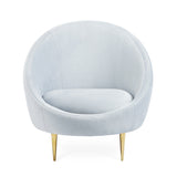 Basic Four Leg Balloon Chair Living Room Chair with Gold Tone Legs Clearhalo 'Accent Chairs' 'accent_chairs' 'Chairs & Seating' 'furn' 'furn_accent_chairs' 'Furniture' 'Living Room Furniture' 6377685