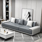 29"H Scandinavian Sectional Sofa Leather Grey Sectionals with Bostol Pillows Clearhalo 'furn' 'furn_sectionals' 'Furniture' 'Living Room Furniture' 'Sectionals' 6377799