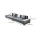 29"H Scandinavian Sectional Sofa Leather Grey Sectionals with Bostol Pillows Clearhalo 'furn' 'furn_sectionals' 'Furniture' 'Living Room Furniture' 'Sectionals' 6377814