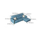 Glam Stationary Sectional Sofa Cushion Back Leather Living Room Set Clearhalo 'furn' 'furn_sectionals' 'Furniture' 'Living Room Furniture' 'Sectionals' 6377886