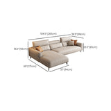 Contemporary Sectional Sofa Cushion Back Faux Leather Sectionals