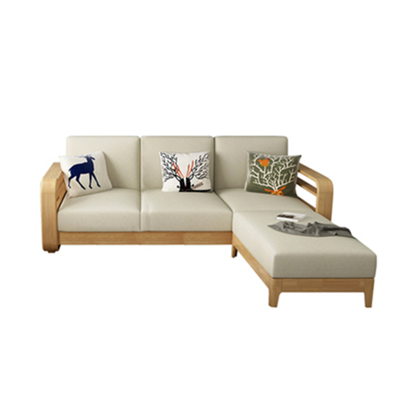 Sezioni di stoccaggio reversibili in tessuto di divano sezionale contemporaneo