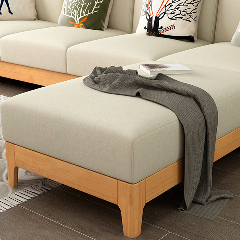 Sezioni di stoccaggio reversibili in tessuto di divano sezionale contemporaneo