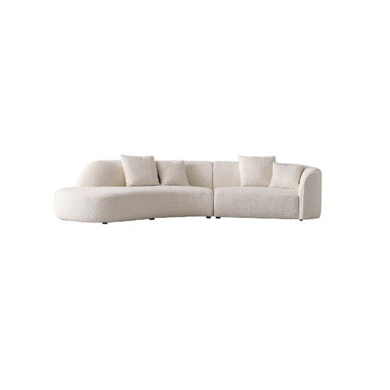 Beige Fabric Sectional Sofa Sloped Arm Sectional with Pillows Clearhalo 'furn' 'furn_sectionals' 'Furniture' 'Living Room Furniture' 'Sectionals' 6377967