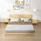Solid Wood Platform Bed Mid-Century Modern Platform Bed Frame Mattress Included