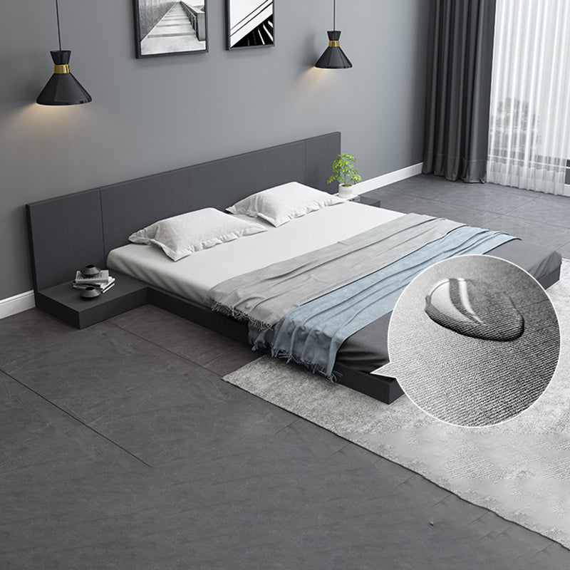 Solid Wood Platform Bed Mid-Century Modern Platform Bed Frame Mattress Included