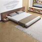 Solid Wood Platform Bed Mid-Century Modern Platform Bed Frame Mattress Included