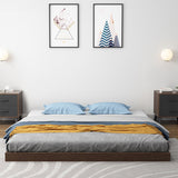 Mid-Century Modern Platform Bed Solid Wood Platform Bed Frame Mattress Included