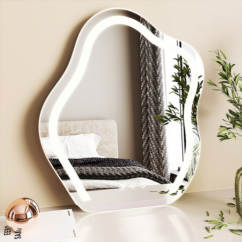 15.74 "brede ijdelheidsset met lade Bright White Wood Make-up ijdelheid