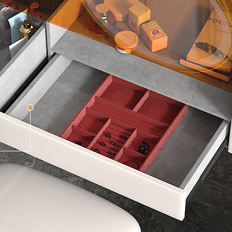 グラム3引き出しバニティドレッシングテーブルセットソリッドウッドメイクアップバニティデスクテーブル