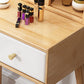 Scandinavian Dressing Table with Mirror and 2-Drawers Solid Wood Clearhalo 'Bedroom Furniture' 'furn' 'furn_makeup_vanities' 'Furniture' 'Makeup Vanities' 'makeup_vanities' 6378235