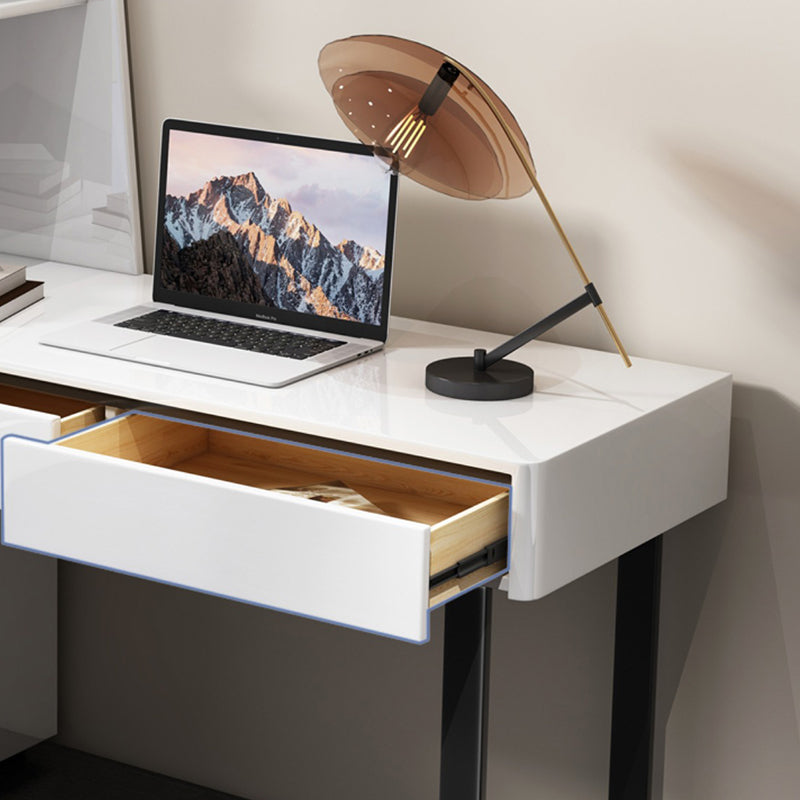 19.68 "引き出し付き幅の木製の虚栄心セット明るい白いメイクアップ虚栄心