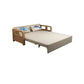 Linen Sleeper Sofa 31.49" Wide Scandinavian Sofa Bed with Upholstered